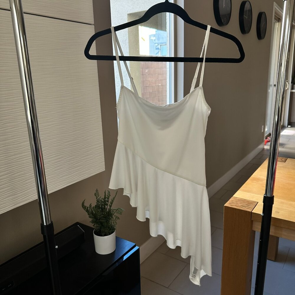 Forever 21 - White asymmetrical spaghetti strap top